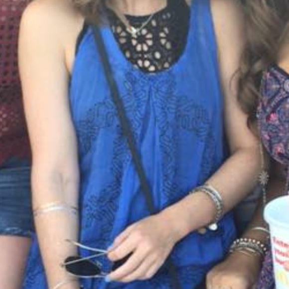 FREE People Black Floral Slip - Picture 6 of 7